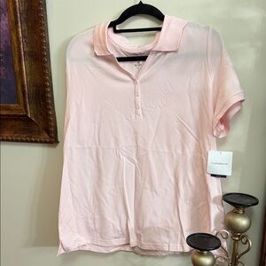 Croft & Barrow Soft Pink Women's Button Down Shirt